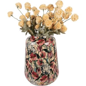 Clayre & Eef 66382 Vase Décoratif Beige-Rose Ø 27x34 cm
