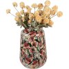 Clayre & Eef 66382 Vase Décoratif Beige-Rose Ø 27x34 cm