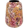 Clayre & Eef 66383 Vase Décoratif Jaune & Rose Ø 27x34 cm