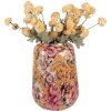 Clayre & Eef 66383 Vase Décoratif Jaune & Rose Ø 27x34 cm