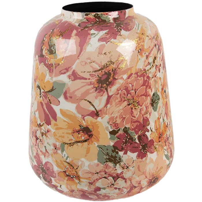 Clayre & Eef 66385 Vase Décoratif Rose Gris 35x52 cm