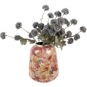 Clayre & Eef 66385 Vase Décoratif Rose Gris 35x52 cm