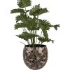 Clayre & Eef 66386 Vase Décoratif Gris Rose Ø 28x25 cm