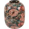 Clayre & Eef 66389 Vase Décoratif Vert Rosé Ø 17x22 cm