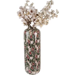 Clayre & Eef 66391 Vase Décoratif Gris-Rose Ø 25x70 cm