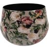 Clayre & Eef 66395 Pot à Fleurs Gris & Rose 13x10 cm