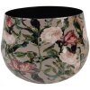 Clayre & Eef 66395 Pot à Fleurs Gris & Rose 13x10 cm