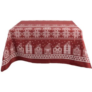 Nappe Clayre & Eef KT003.002 Carreaux Rouges &...