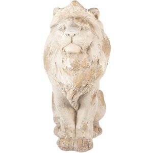 Clayre & Eef Décoration Lion 50x30x62 cm Beige...