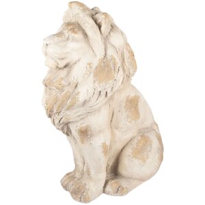 Clayre & Eef Décoration Lion 50x30x62 cm Beige...