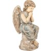 Clayre & Eef Décoration Ange 32x23x56 cm Beige/Gris 5MG0088