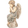 Clayre & Eef Décoration Ange 32x23x56 cm Beige/Gris 5MG0088