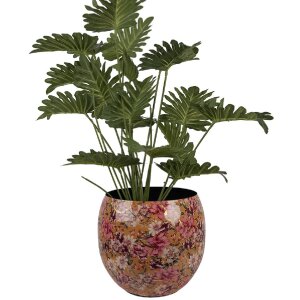Clayre & Eef 66387 Vase Décoratif Jaune-Rose Ø 28x25 cm