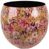 Clayre & Eef 66387 Vase Décoratif Jaune-Rose Ø 28x25 cm