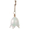 Clayre & Eef 6Y5924L Décoration Sonnette Blanche et Dorée Ø 19x26 cm