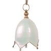 Clayre & Eef 6Y5924L Décoration Sonnette Blanche et Dorée Ø 19x26 cm