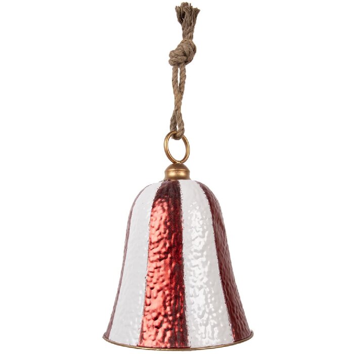 Sonnette Décorative Clayre & Eef 6Y5925 Rouge-Blanc