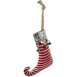 Clayre & Eef Chaussette de Noël 21x4x26 cm