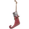 Clayre & Eef Chaussette de Noël 21x4x26 cm