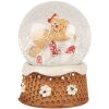Clayre & Eef Boule à Neige Bonhomme Pain dÉpices Ø 5x7 cm