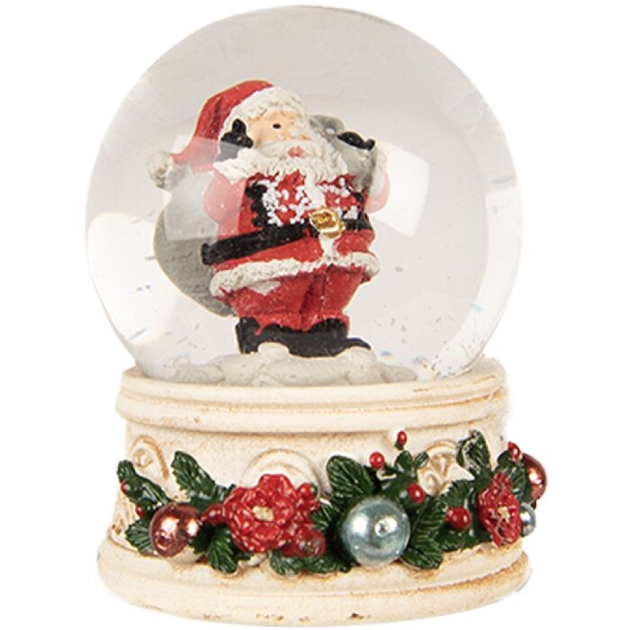 Clayre & Eef Boule à Neige Père Noël 5x6 cm