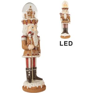 Clayre & Eef Casse-noisette LED 14x13x48 cm