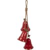 Clayre & Eef 6Y5910 Carillon Décoratif Rouge et Doré 11x11x48 cm