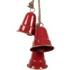 Clayre & Eef 6Y5910 Carillon Décoratif Rouge et Doré 11x11x48 cm