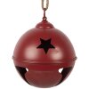 Clayre & Eef Décoration Sonnette 12x12 cm Rouge/Marron