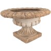 Clayre & Eef Pot de fleurs marron beige 61x35 cm