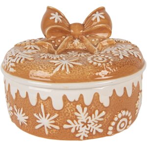 Clayre & Eef Pot à provisions avec couvercle 20x13 cm Céramique