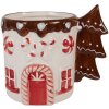 Clayre & Eef Tasse 400ml Blanc & Marron