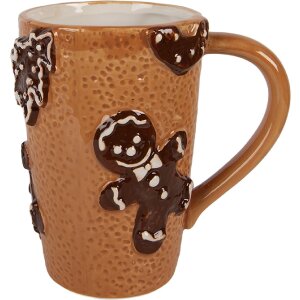 Clayre & Eef Mug Céramique 575ml Marron Beige...