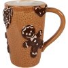 Clayre & Eef Mug Céramique 575ml Marron Beige 14x10x15cm