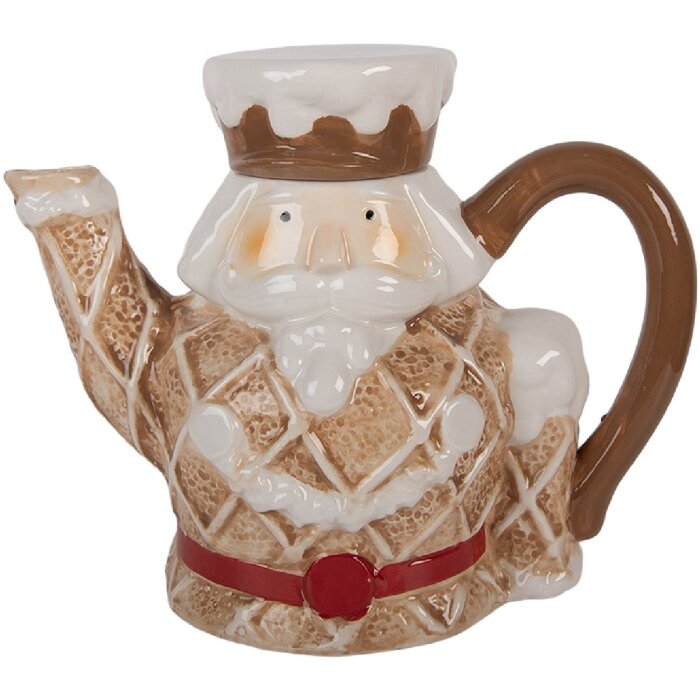 Clayre & Eef Théière Céramique 900ml 22x12x18cm