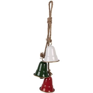 Clayre & Eef 6Y5917 Décoration Suspendue Carillons Rouge Vert Blanc