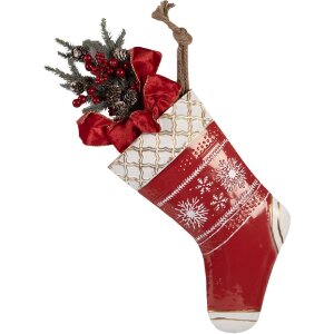 Clayre & Eef Décoration Chaussette Noël...