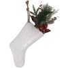 Clayre & Eef Chaussette de Noël 25x6x62 cm