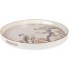 Clayre & Eef Plateau Ø 46x4 cm Beige Brun