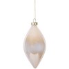 Clayre & Eef Boule de Noël Beige 7x13 cm