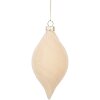Clayre & Eef Boule de Noël Beige 7x13 cm