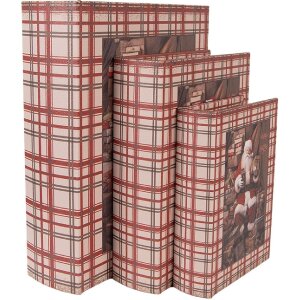 Clayre & Eef Boîtes en Forme de Livre 3...