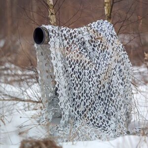 Buteo Photo Gear Filet Camouflage 3D Feuilles Neige 1,5x3 m