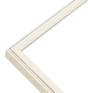 Cadre photo en bois blanc 13x18 cm - Deknudt S236F1