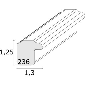 Cadre photo en bois blanc 13x18 cm - Deknudt S236F1