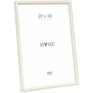 Cadre photo en bois blanc 20x30 cm - Deknudt S236F1