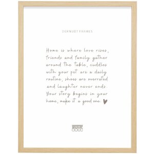 Cadre photo en bois Deknudt S243H1, 10x10 cm, finition naturelle