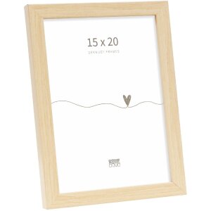 Cadre photo en bois Deknudt S243D Nature 15x20 cm