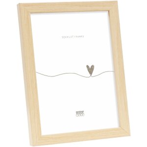 Cadre photo en bois Deknudt S243D nature 20x20 cm