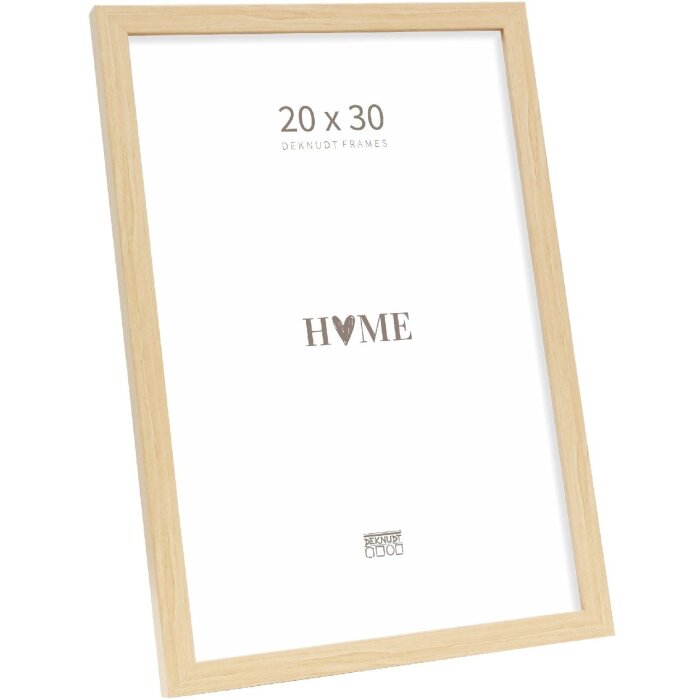 Cadre photo en bois Deknudt S243H1 Nature 20x30 cm